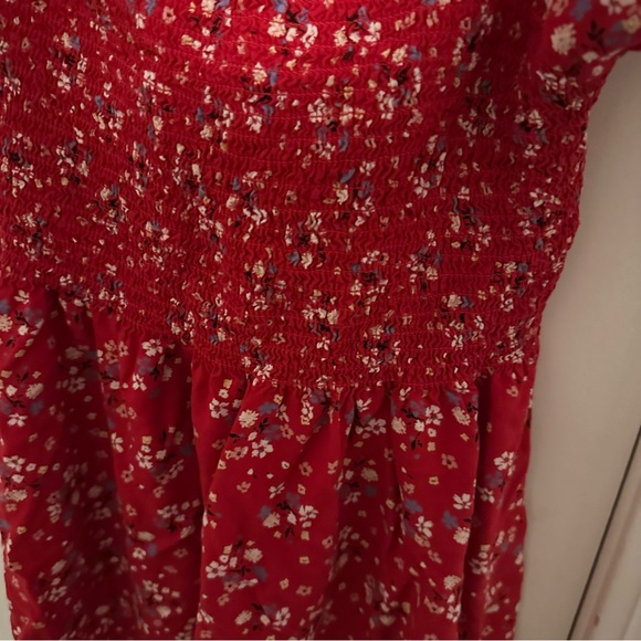 Japna- Red Floral Top, medium - Picture 3 of 5